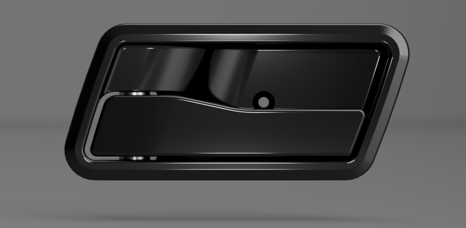 Custom Black Truck Handles